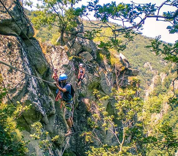 Via ferrata en Aveyron