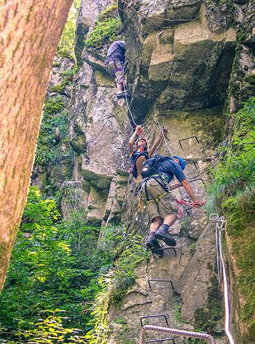 Via ferrata en Aveyron