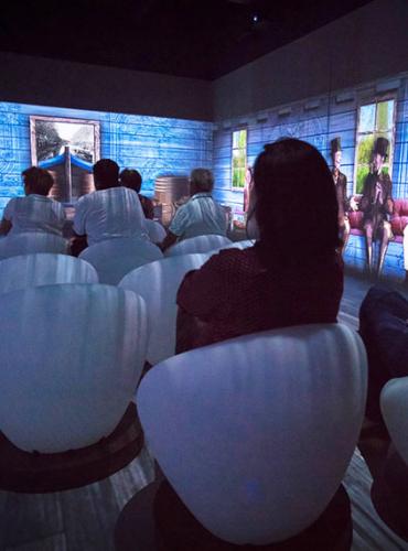 Expérience Hérault, Cap daide au Canal du Midi, Hervé Leclair / Aspheries Cinéma immersif aux écluses de Fonseranes