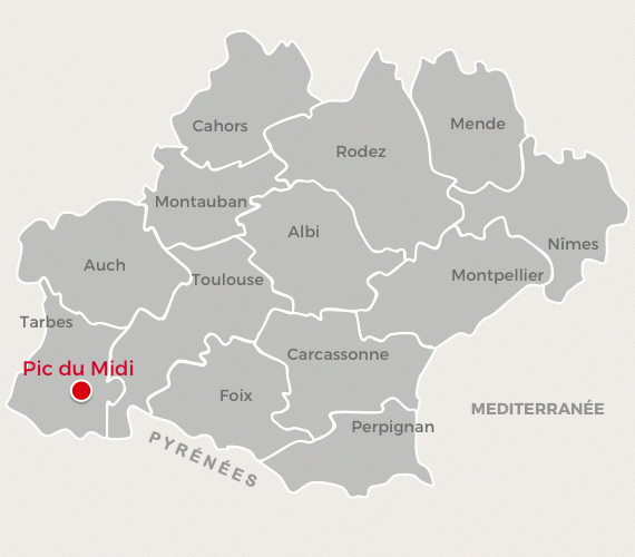 Pic du Midi - Occitanie - Cartographie
