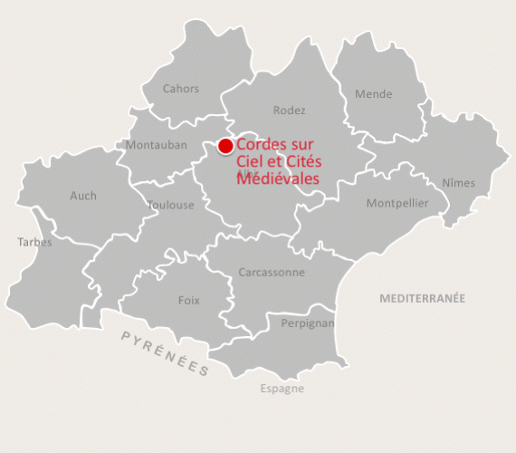 Cartographie Cordes et Bastides Médiévales - Grand site Occitanie