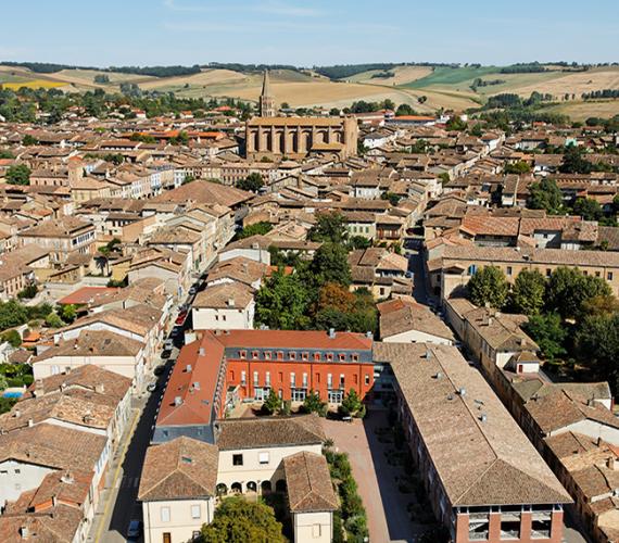 Vue de Beaumont-de-Lomagne