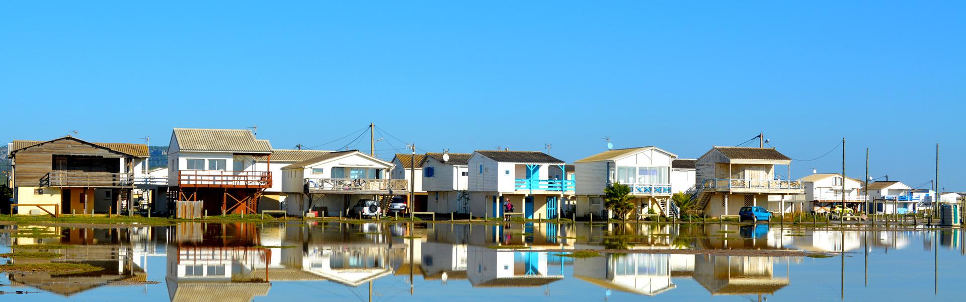 Les chalets de Gruissan Plage © Office de Tourisme Gruissan