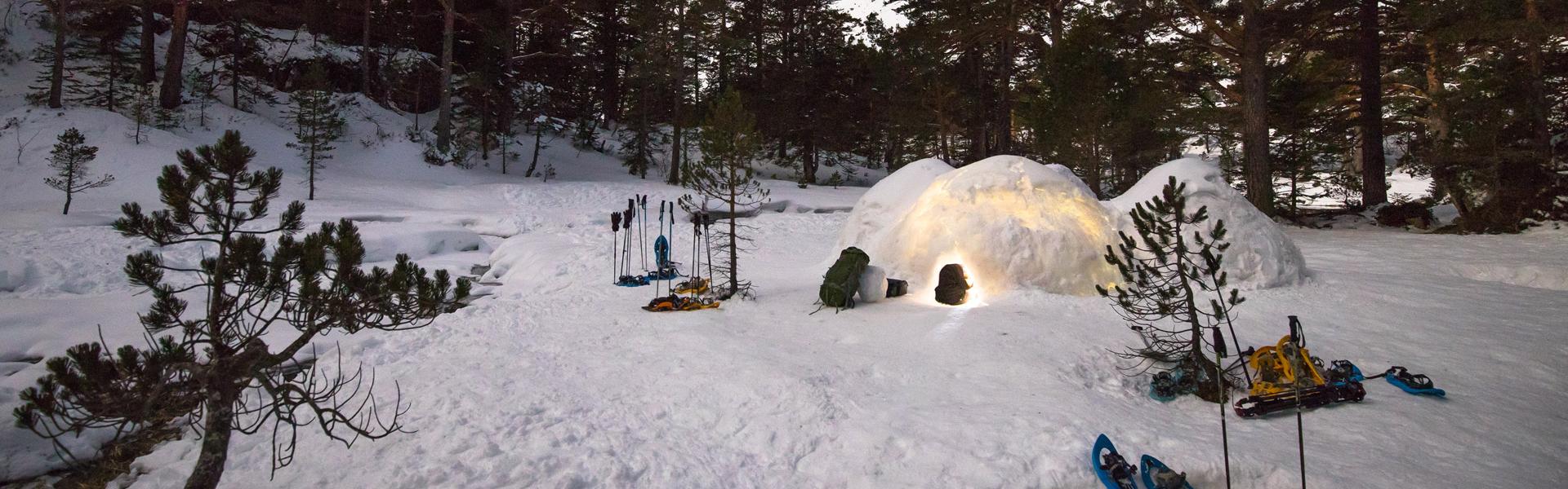 Nuit en igloo à Cauterets Pont d'Espagne © Mathieu Pinaud / OT Cauterets