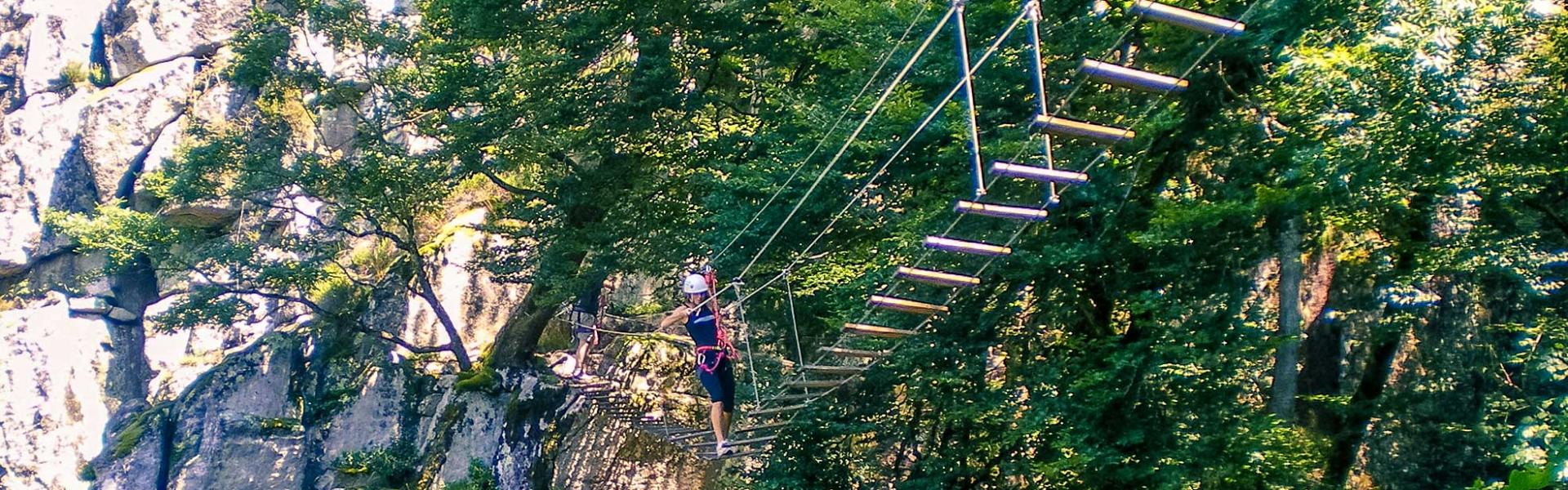 Via ferrata en Aveyron