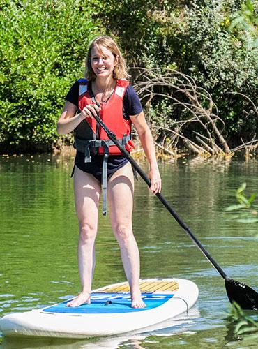 Stand-up paddle sur le Vidourle