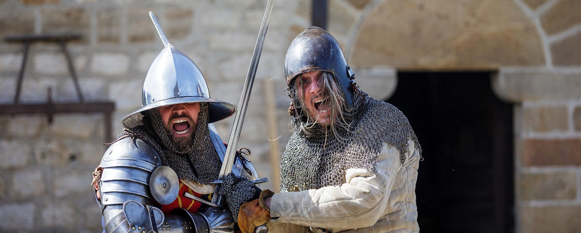 Chevaliers au château de Foix