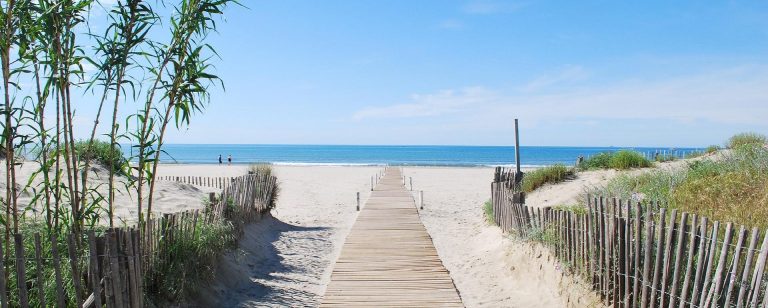 La plage à Carnon, près de Montpellier