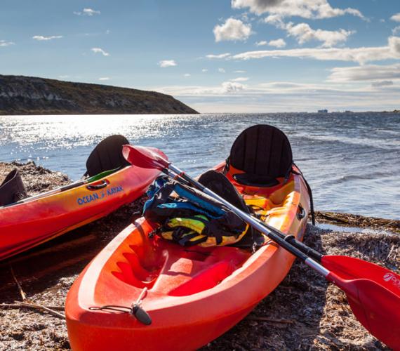 Kayak sur la lagune de Sigean © Baudot / OT Grand Narbonne