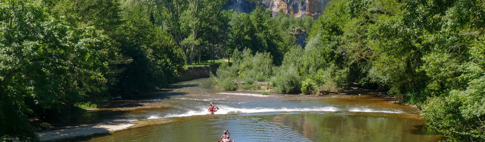 Canoë en vallée du Célé