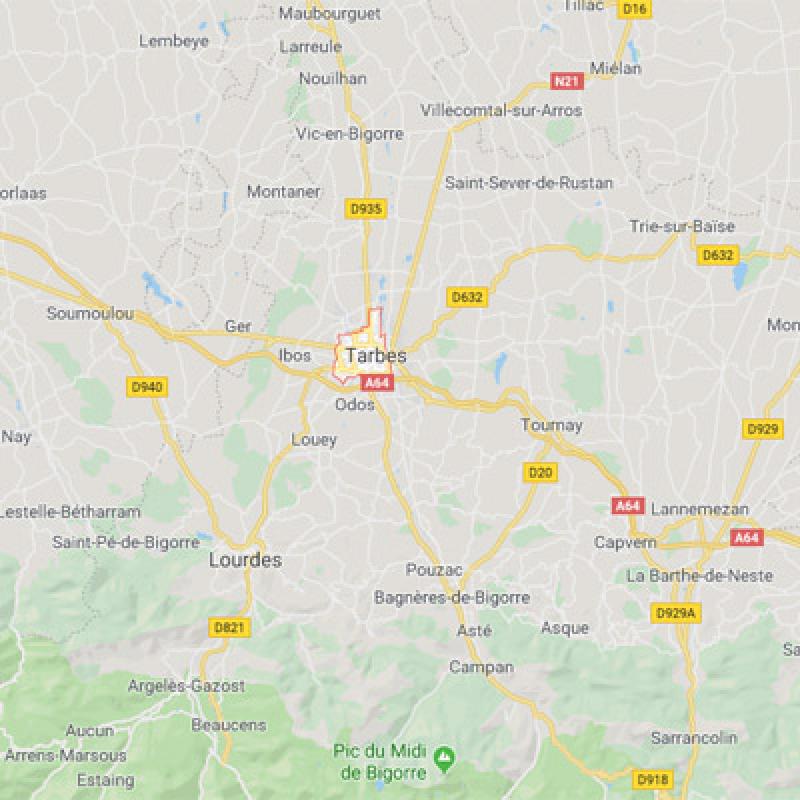 Tarbes - Carte