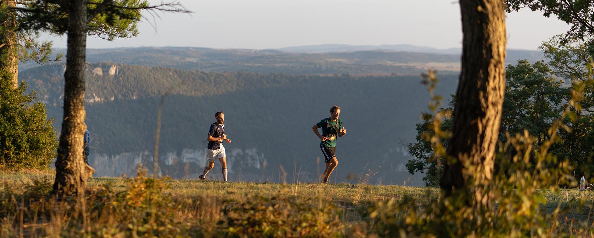 Trail en Aveyron durant le Festival des Templiers