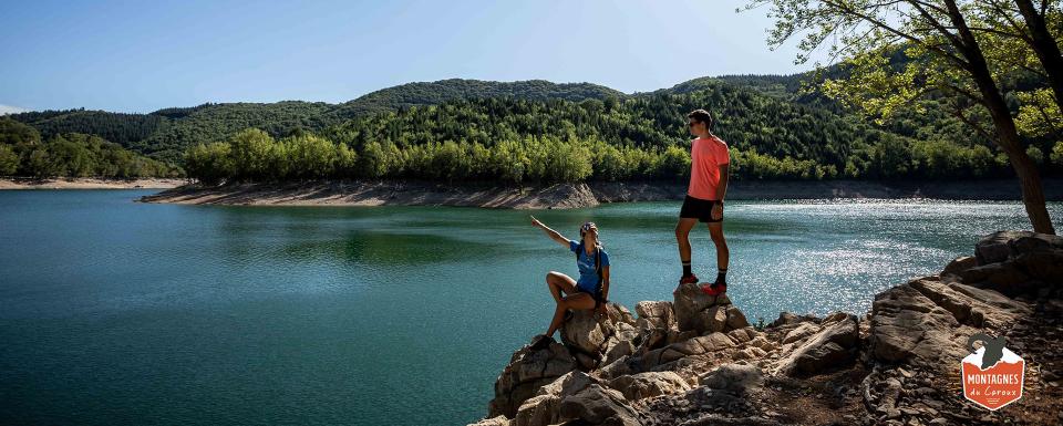 Trail dans les montagnes du Caroux