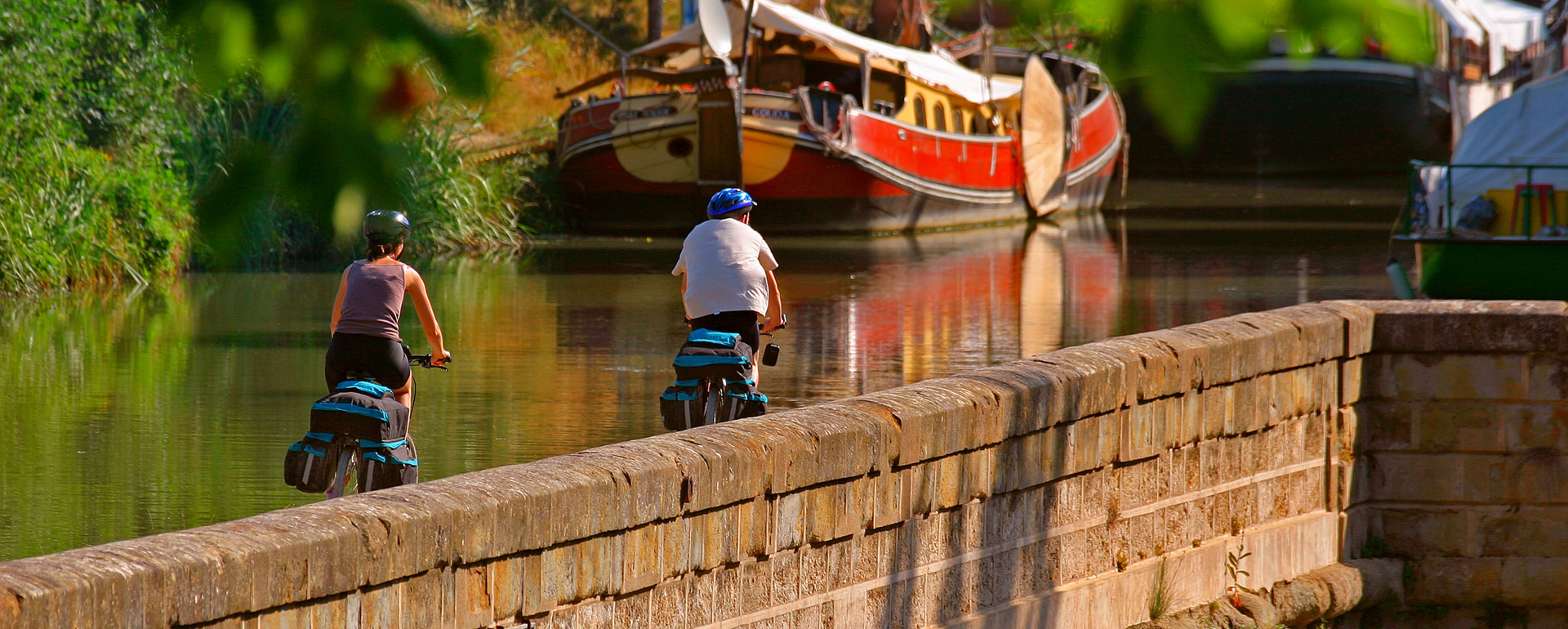 Velo - Canal du Midi - Aude © G.Deschamps