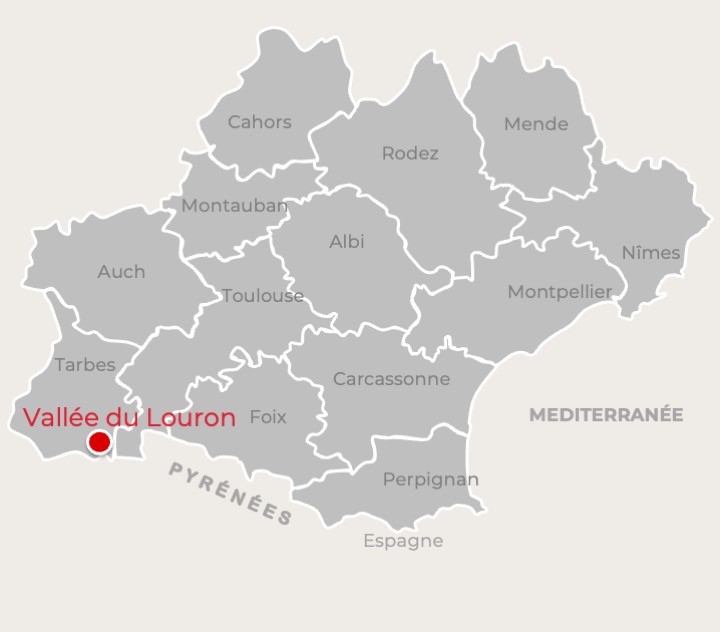 Carte Occitanie - Vallée du Louron