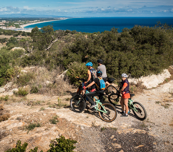 VTT sur le littoral - Pyrénées-Orientales © OT Argelès-sur-Mer / S.Ferrer