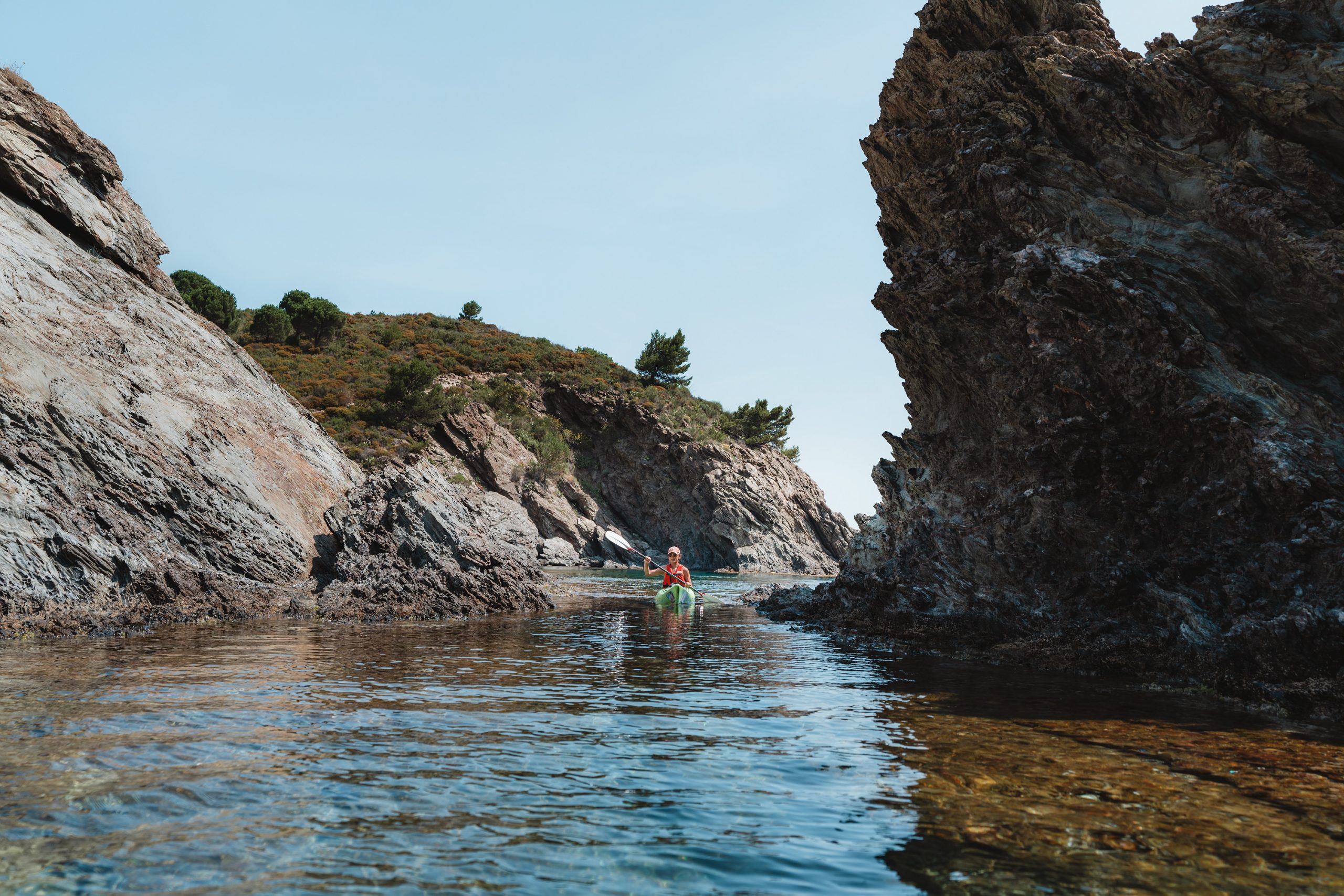 Kayak en Méditérrannée © Les Michmich en vadrouille