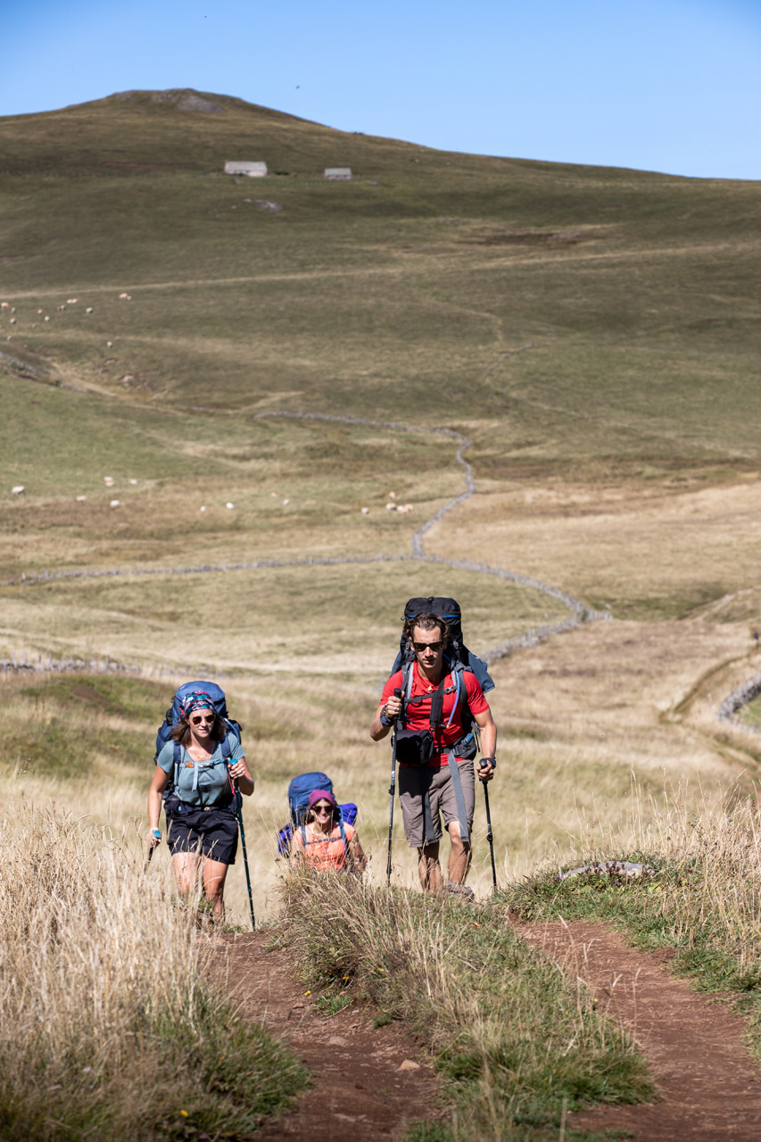 Aubrac - Chemin de St-Jacques de Compostelle © Benoît Colomb / Lozère Tourisme