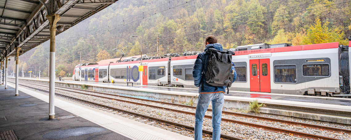 Train en gare de Foix © G.Payen / CRTL Occitanie