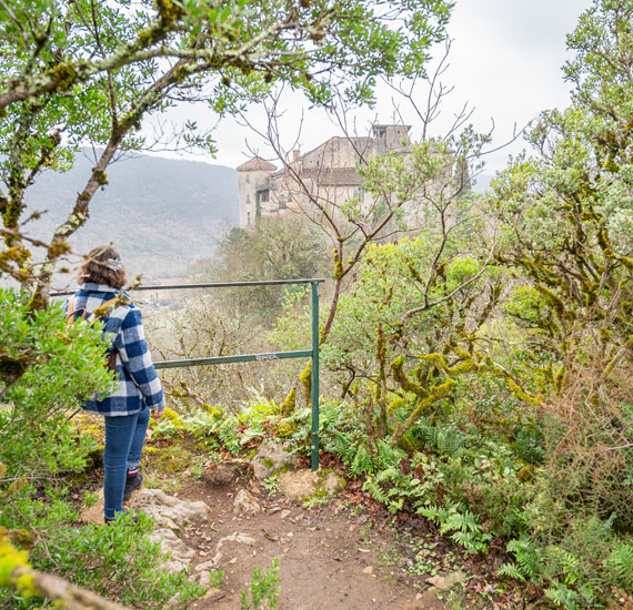 Vue sur le Château de Bruniquel