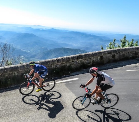 Cyclisme borne au Goulet © D. Viet - CRTL Occitanie