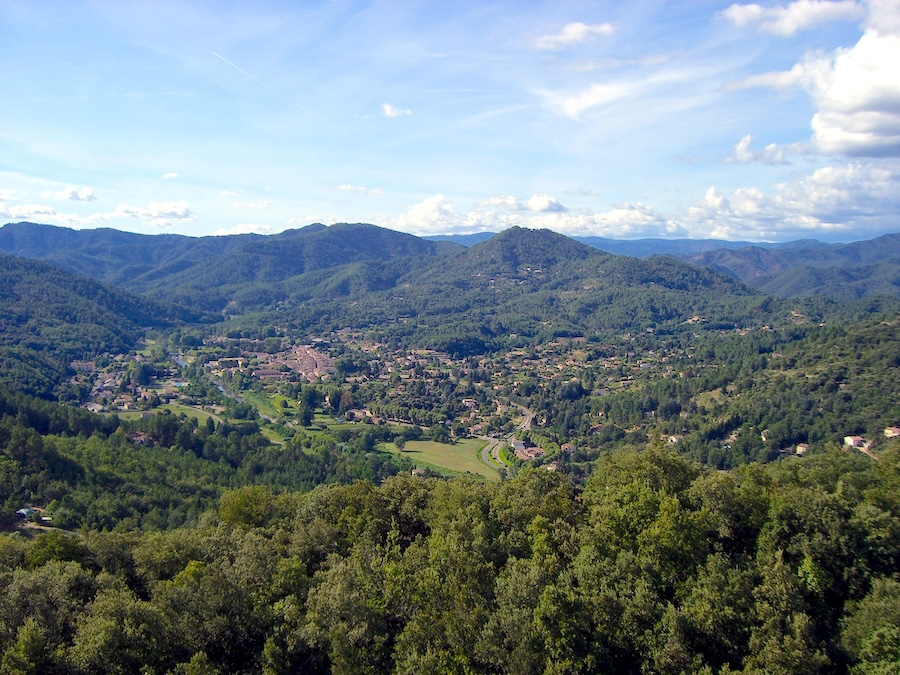 Saint-Jean du Gard, vue de Saint Roman © Binnette
