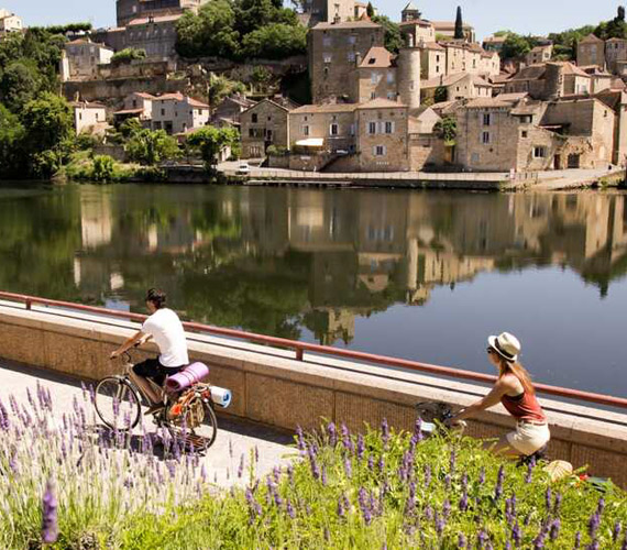 Véloroute Vallée du Lot © P.Foresti / Lot Tourisme