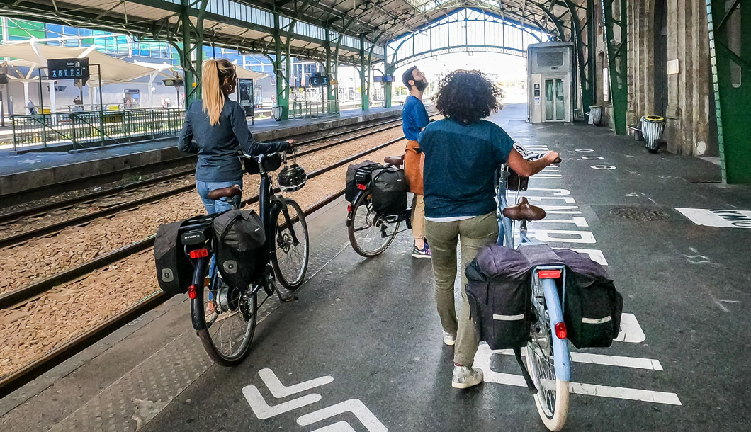 Vélos dans la gare de Perpignan © Olivier Octobre / CRTL Occitanie
