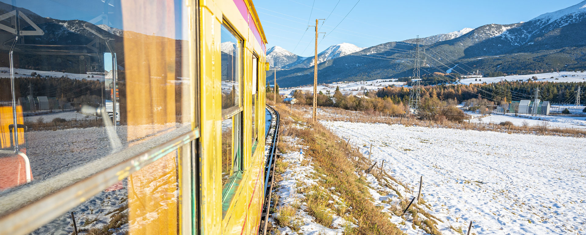 Train jaune - gare de Bolquère