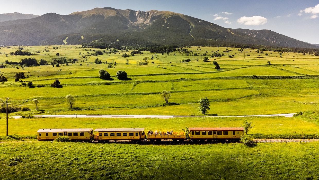 Le Train Jaune © J-C Milhet / PNR Pyrénées Catalanes