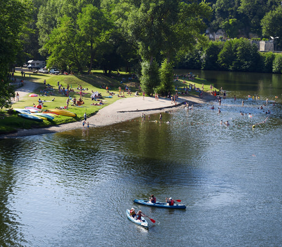 Baignade dans le Lot © Dominique Viet / CRTL Occitanie