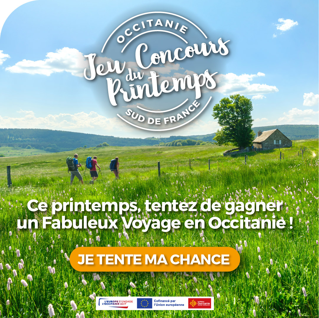 Visuel jeu concours printemps - Tourisme Occitanie