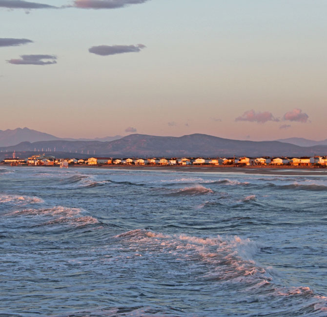 Plage des chalets, Gruissan