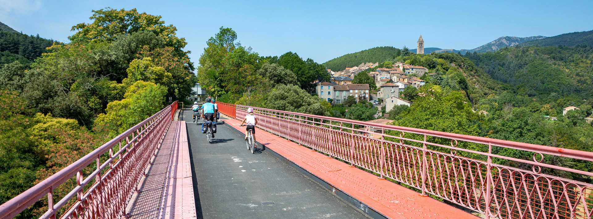 Voie verte Passa Païs - Véloccitanie © Sedat Yagiz / PNR Haute-Languedoc