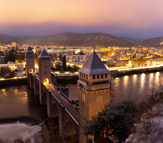 Nuit d'hiver à Cahors © V. Chesneau