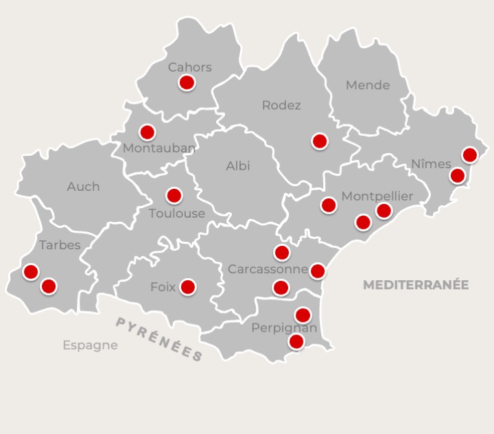 Carto 17 Terres de Vélo en Occitanie