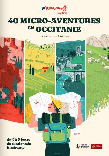 Couverture brochure 40 micro-aventures en Occitanie