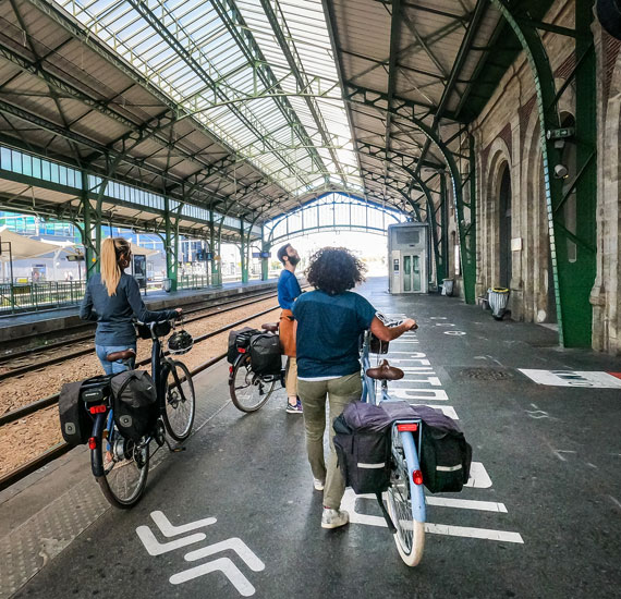 Gare de Perpignan, visite à vélo